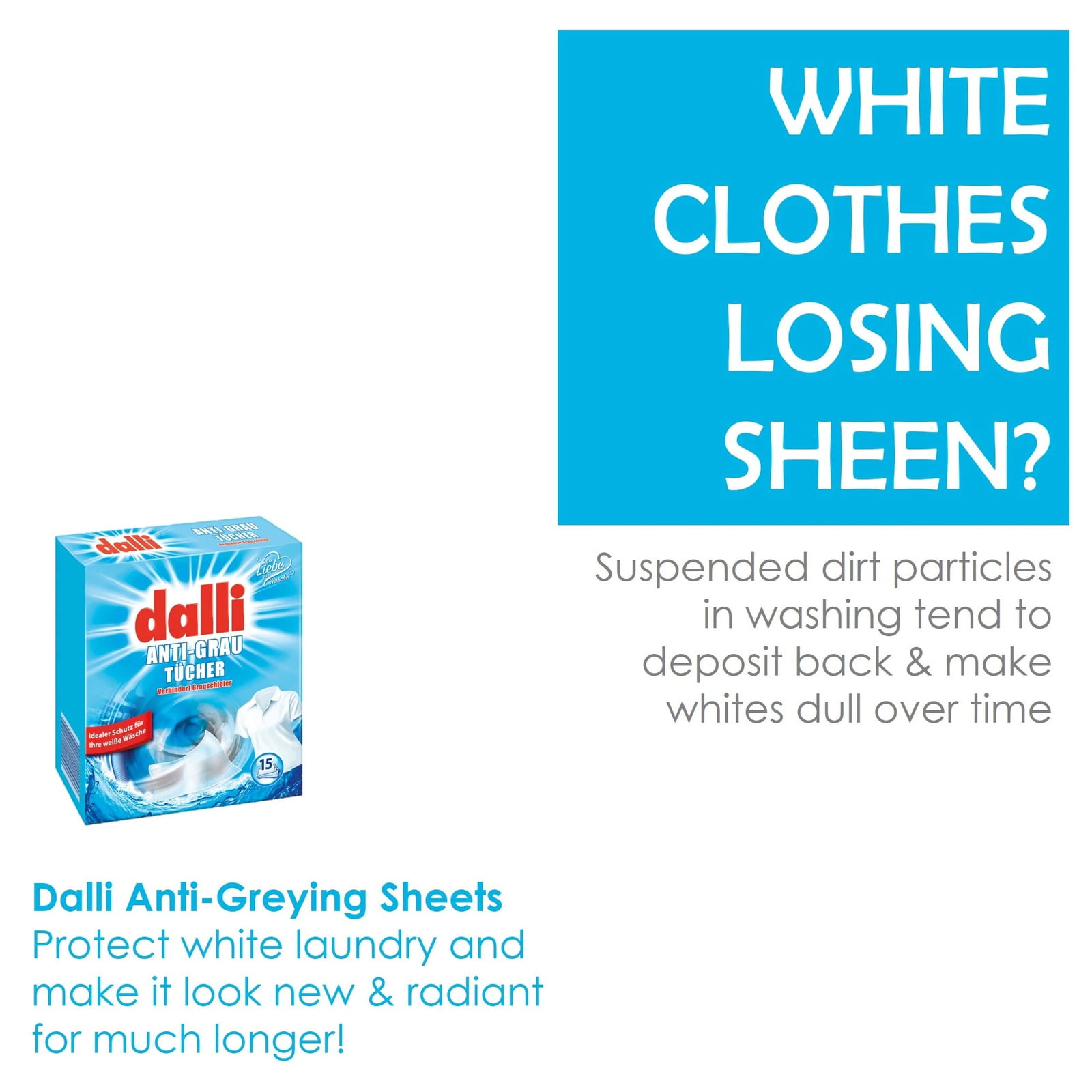 Dryer sheets Colour catcher laundry sheets Dalli Germany